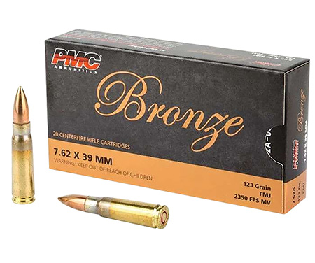 [741569060318] PMC 762A Bronze  7.62x39mm 123gr Full Metal Jacket 20 Per Box/25 Case