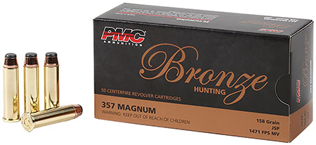 [741569050173] PMC 357A Bronze  357Mag 158gr Jacketed Soft Point 50 Per Box/20 Case