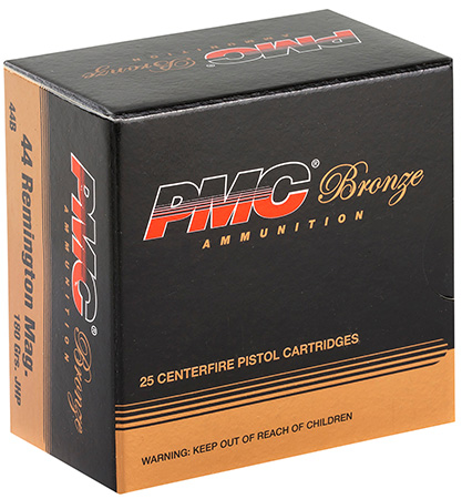 [741569200035] PMC 44B Bronze  44RemMag 180gr Jacketed Hollow Point 25 Per Box/20 Case