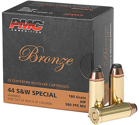 [741569200028] PMC 44SB Bronze  44S&WSpl 180gr Jacketed Hollow Point 25 Per Box/20 Case