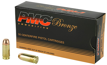 [741569070430] PMC 40D Bronze  40S&W 165gr Full Metal Jacket 50 Per Box/20 Case