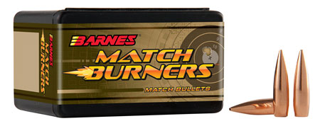 [716876308927] Barnes Bullets 30381 Match Burners  30Cal 155gr Match Burners Boat Tail 100/Box