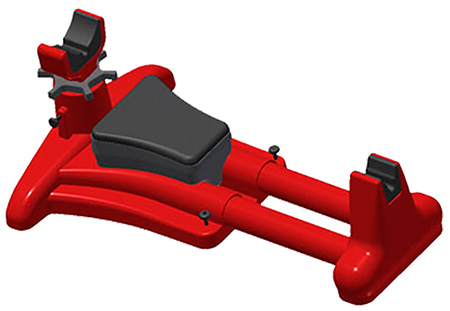 [026057361420] MTM Case-Gard KSR-30 K-Zone Shooting Rest Rifle/Handgun Red Plastic