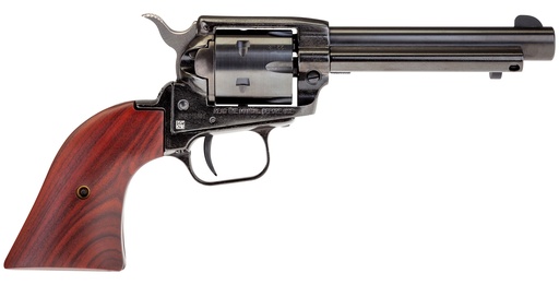 [727962500521] Heritage Mfg RR22999MB4 Rough Rider  22 LR 22 WMR 9 Shot, 4.75" Black Steel Barrel, Black Zinc Alloy Frame, Black Cylinder, Cocobolo Grip, Hammer/Thumb Safety, Exposed Hammer