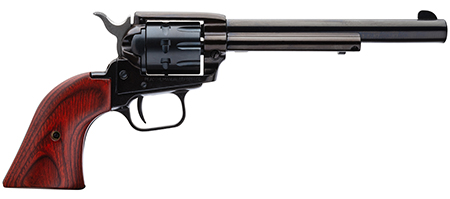 [727962500514] Heritage Mfg RR22999MB6 Rough Rider  22 LR 22 WMR 9 Shot, 6.50" Black Steel Barrel, Black Zinc Alloy Frame, Black Cylinder, Cocobolo Grip, Hammer/Thumb Safety, Exposed Hammer