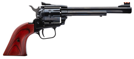 [727962500538] Heritage Mfg RR22999MB6AS Rough Rider  22 LR 22 WMR 9 Shot, 6.50" Black Steel Barrel, Black Zinc Alloy Frame, Black Cylinder, Cocobolo Grip, Hammer/Thumb Safety, Exposed Hammer