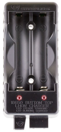 [080926221000] Streamlight 22100 Battery Charger Dual Channel Black 18650 Li-ion Rechargeable Battery