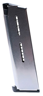 [874218002541] Wilson Combat 47C 1911  7rd Detachable w/ Lo-Profile Steel Floor Plate 45 ACP Stainless Steel