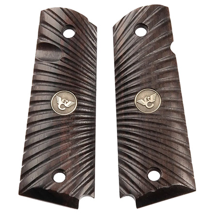 [874218004699] Wilson Combat 351MFS Side Panel Grips Full Size Starburst Cocobolo