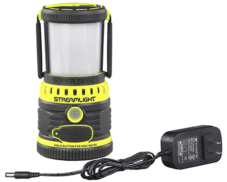 [080926449459] Streamlight 44945 Super Siege  125/550/1100 Lumens Red/White C4 LED Bulb Black/Yellow