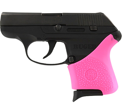 [743108181072] Hogue 18107 HandAll Hybrid Grip Sleeve made of Rubber with Textured Pink Finish for Ruger LCP