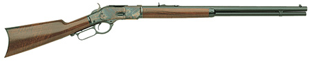 [839665002193] Taylors  &  Company 550173 1873 Sporting Leaver Action 357 Mag Caliber with 10+1 Capacity, 20" Blued Octagon Barrel, Color Case Hardened Metal Finish  &  Walnut Stock Right Hand (Full Size)