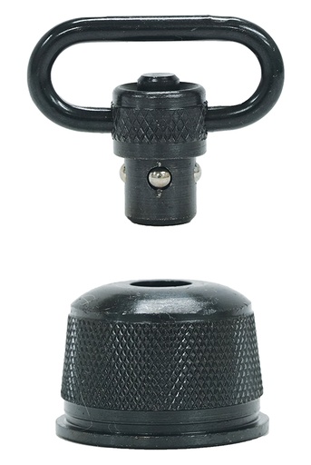 [811071012966] GrovTec US Inc GTSW296 Mag Cap  Shotgun 1" Push Button Black Oxide Remington 870 Express 12 Gauge Steel