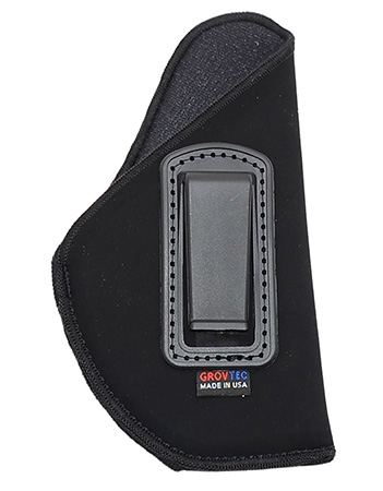 [811071011556] GrovTec US Inc GTHL14112R Inside The Pants  IWB Size 12 Black Suede Compatible w/Glock 26/27/33 Belt Clip Mount Right Hand