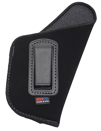 [811071011617] GrovTec US Inc GTHL14116R Inside The Pants  IWB Size 16 Black Suede Belt Clip Fits Large Semi-Auto 3-4" Barrel Right Hand