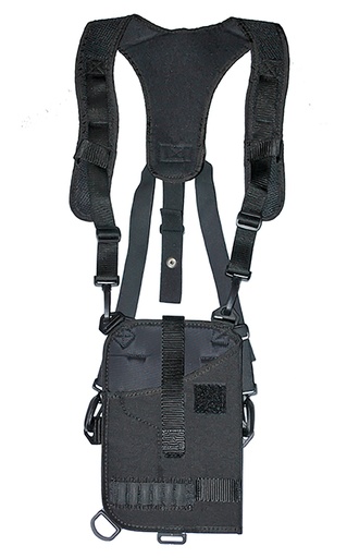 [811071011730] GrovTec US Inc GTHL14902R Trail Pack  Shoulder Black Nylon Harness Fits Med/Lg DA Revolver Ambidextrous