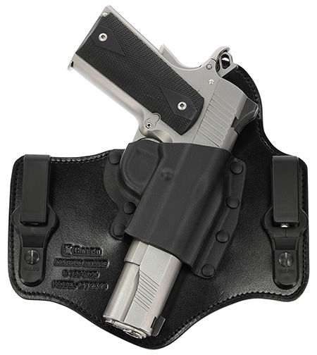 [601299160026] Galco KT212B KingTuk Deluxe IWB Black Kydex/Leather UniClip Fits 1911 Fits 4-5" Barrel Right Hand