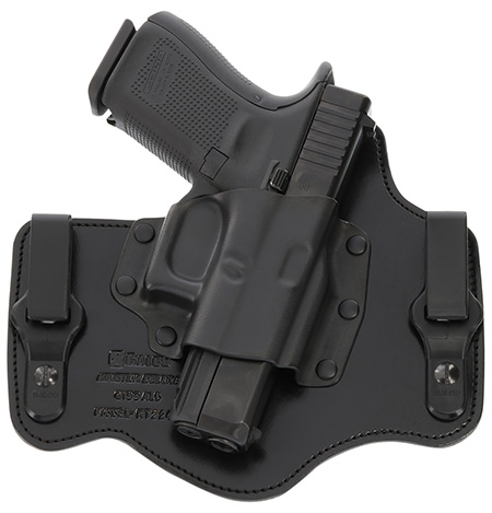 [601299160040] Galco KT224B KingTuk Deluxe IWB Black Kydex/Leather Compatible w/Ruger Security-9/Glock 17 Gen1-5/22 Gen2-5 UniClip Mount Right Hand