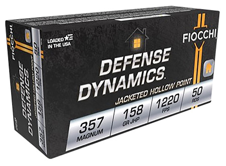 [762344709918] Fiocchi 357B Defense Dynamics  357Mag 158gr Jacketed Hollow Point 50 Per Box/20 Case
