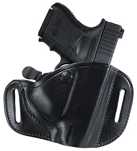 [013527221568] Bianchi 22156 82 CarryLok  OWB Size 11D Black Leather Belt Slide Compatible w/Glock 26/27/Ruger Max-9/Taurus GX4 Belt Up to 1.75" Wide Right Hand