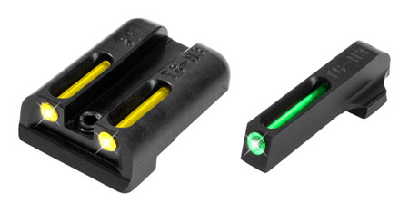 [788130020982] TruGlo TG131ST2Y TFO  Green/Tritium/Fiber Optic Front Sight-Yellow/Tritium/Fiber Optic Rear Sight Sig Sauer P-Series #6 Front/#8 Rear