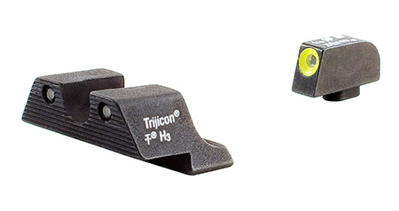 [719307209640] Trijicon 600540 HD Night Sights  Green/Tritium Yellow Outline Front Sight-Green Tritium Black Outline Rear Sight Glock Glock 17/17L/19 Standard Frame