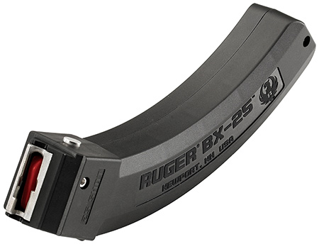 [736676903610] Ruger 90361 BX-25  25rd Magazine Fits Ruger 10/22/SR/77/Charger 22LR Black