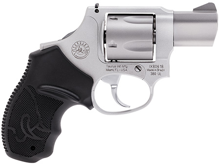 [725327610236] Taurus 2380129UL 380 Mini Revolver 380 ACP 5rd 1.75" Matte Stainless Cylinder  &  Barrel Matte Mil Anodized Aluminum Frame Black Rubber Grip