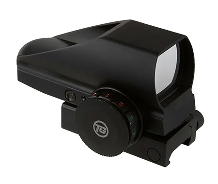 [788130014295] Truglo TG8380B Tru-Brite Dual Color 1x 34mm Multi-Reticle Dual Illuminated Red/Green 4 Pattern CR2032 Lithium Black
