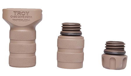 [812699011355] Troy IndSGRITRGA0FT00 Modular Combat Combat Grip Aluminum FDE