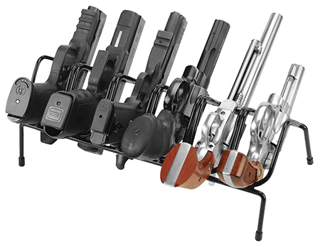 [661120222101] Past 222210 LockDown 6 Gun Handgun Rack Black