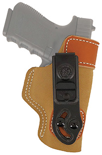 [792695305088] DeSantis Gunhide 106NAD6Z0 Sof-Tuck  IWB Tan Leather/Suede Belt Clip Fits Glock 43 Right Hand