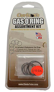 [723189000660] Carlson's Choke Tubes 00066 Gas O-Ring Assortment Kit 12 Gauge 20 Gauge Rubber/Graphite Coated Shotgun