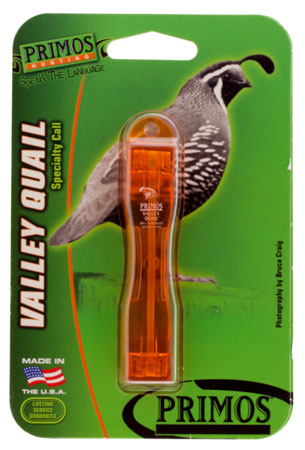 [010135003395] Primos PS339 Valley Quail  Bite Call Attracts Quail Brown Wood