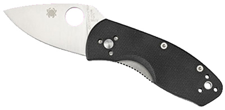 [716104008681] Spyderco C148GP Ambitious  2.25" Folding Drop Point Plain 8Cr13MoV SS Blade Black G10 Handle Includes Pocket Clip