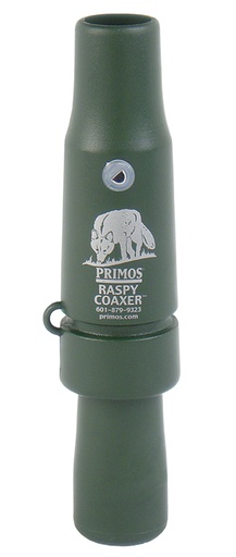 [010135003234] Primos PS323 Raspy Coaxer  Open Call Rabbit/Rodent Sounds Attracts Predators Green Plastic