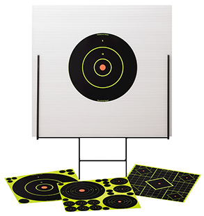[029057461015] Birchwood Casey 46101 Shoot-N-C Portable Range Kit Self-Adhesive Bullseye Includes Plastic Backboard/Steel Frame/Targets