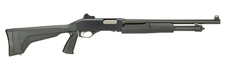 [011356194954] Stevens 19495 320 Security Full Size 12 Gauge Pump 3" 5+1 18.50" Matte Black Carbon Steel Barrel, Matte Black Aluminum Receiver, Fixed w/Pistol Grip Matte Black Synthetic Stock, Ambidextrous