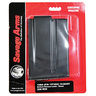 [011356551832] Savage Arms 55183 10BA  Blued Detachable 10rd for 6.5 Creedmoor, 308 Win Savage 10BA/10BA Stealth/10GRS