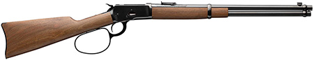 [048702121135] Winchester Guns 534190137 Model 1892 Large Loop Carbine 357 Mag 10+1 Cap 20" Brushed Polish Blued Rec/Barrel Satin Walnut Fixed Straight Grip Stock Right Hand (Full Size)