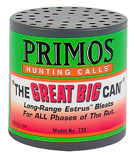 [010135007386] Primos 738 The Great Big Can Doe Bleat Attracts Deer Green Plastic