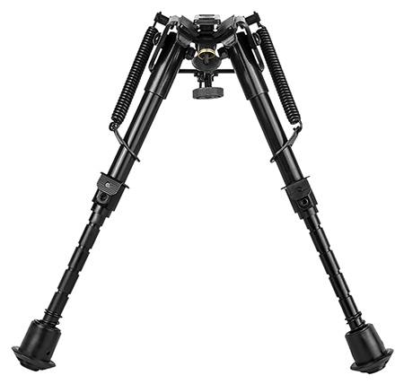 [814108016913] NcStar ABPGC2 Precision Grade Compact Notched Bipod 5.5-8" w/Notched Legs Aluminum/Steel Includes 3 Adapters