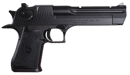 [761226032281] Magnum Research DE44CA Desert Eagle Mark XIX *CA Compliant 44 Rem Mag 6" 8+1 Black Carbon Steel Frame  &  Slide Black Rubber Grip