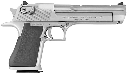 [761226085027] Magnum Research DE44CABC Desert Eagle Mark XIX *CA Compliant 44 Rem Mag 6" 8+1 Brushed Chrome Carbon Steel Frame  &  Cylinder Black Polymer Grip