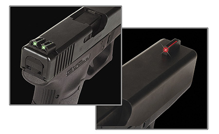 [788130080740] TruGlo TG131S1 Fiber-Optic  Red/Fiber Optic Front Sight-Green/Fiber Optic Rear Sight Sig Sauer P-Series #8 Front/#8 Rear