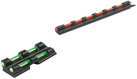 [788130615553] Truglo TG94 Gobble-Dot  Universal Shotgun Green/Red Fiber Optic Green Fiber Optic Black