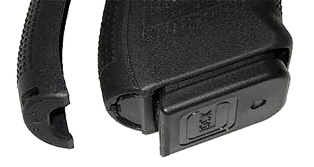[605849200071] Pearce Grip PGG4MF Grip Frame Insert  Compatible w/Glock Gen4  &  Gen5 17/18/19/22/23/24/31/32/34/35/37/38/44/45, Black Polymer