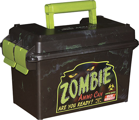 [026057362397] MTM Case-Gard AC50Z Ammo Can  50Cal Rifle Black w/Zombie Green Accents Polypropylene