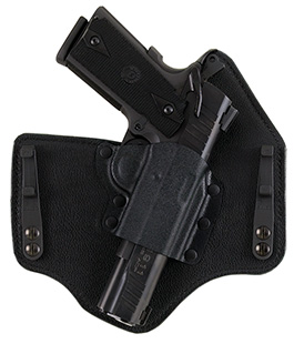 [601299160125] Galco KT228B KingTuk Deluxe IWB Black Kydex/Leather Compatible w/Glock 20/21/29/30 UniClip Mount Right Hand