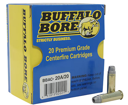 [651815020211] Buffalo Bore Ammunition 20A20 Heavy Strictly Business 38Special +P 158gr Soft Cast Hollow Point 20 Per Box/12 Case